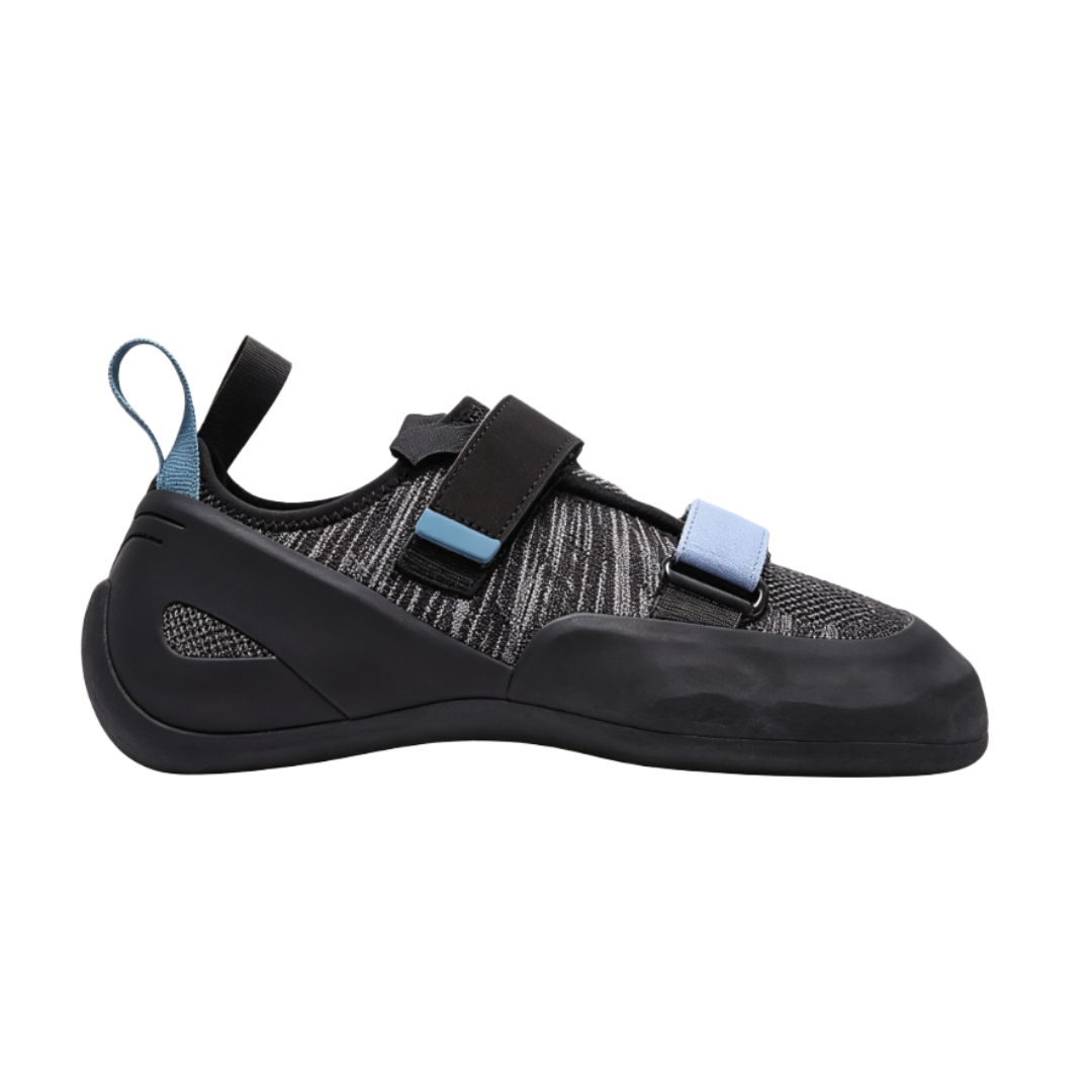 men's rock climbing shoes dual hook and loop (black/blue) men's rock climbing shoes dual hook and loop (black/blue)